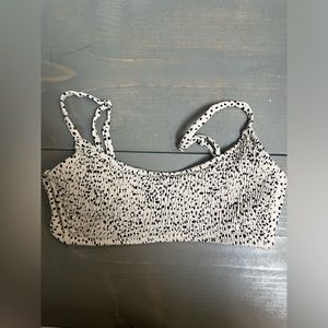 printed bathing suit top